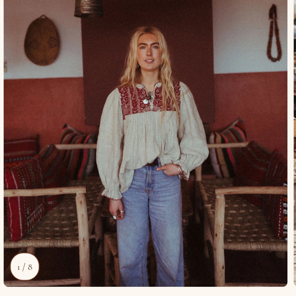 Bohemian Embroidered Blouse